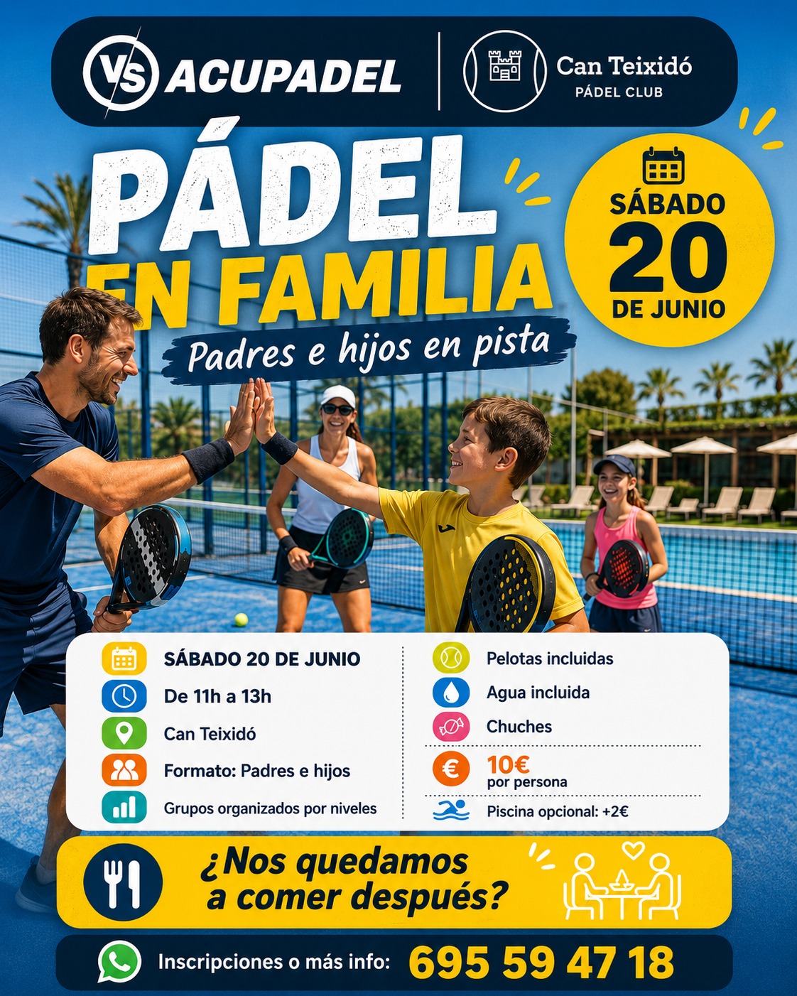 Pádel en familia